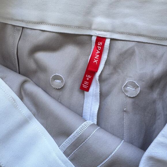 NWT Spanx Slim Straight Pant in Classic White Size Large - Picture 5 of 5